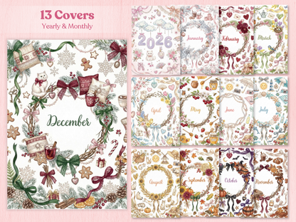 Ultimate 2026 Coquette Bullet Journal Bundle (145+ Pages) | Printable & Digital