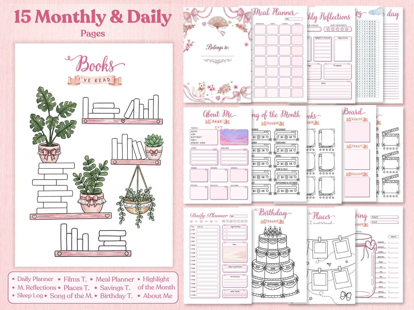 Ultimate 2026 Coquette Bullet Journal Bundle (145+ Pages) | Printable & Digital