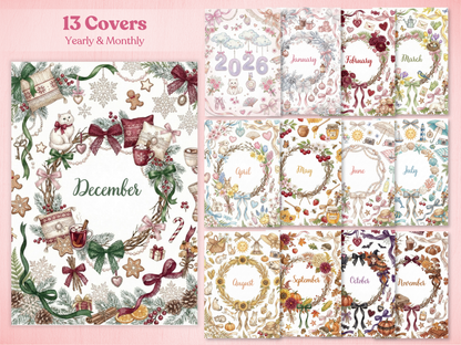 Ultimate 2026 Coquette Bullet Journal Bundle (145+ Pages) | Printable & Digital