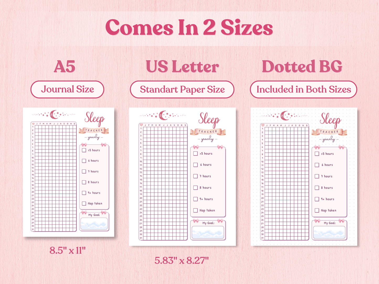 Coquette Yearly Tracker Bundle | 40+ Aesthetic Pages