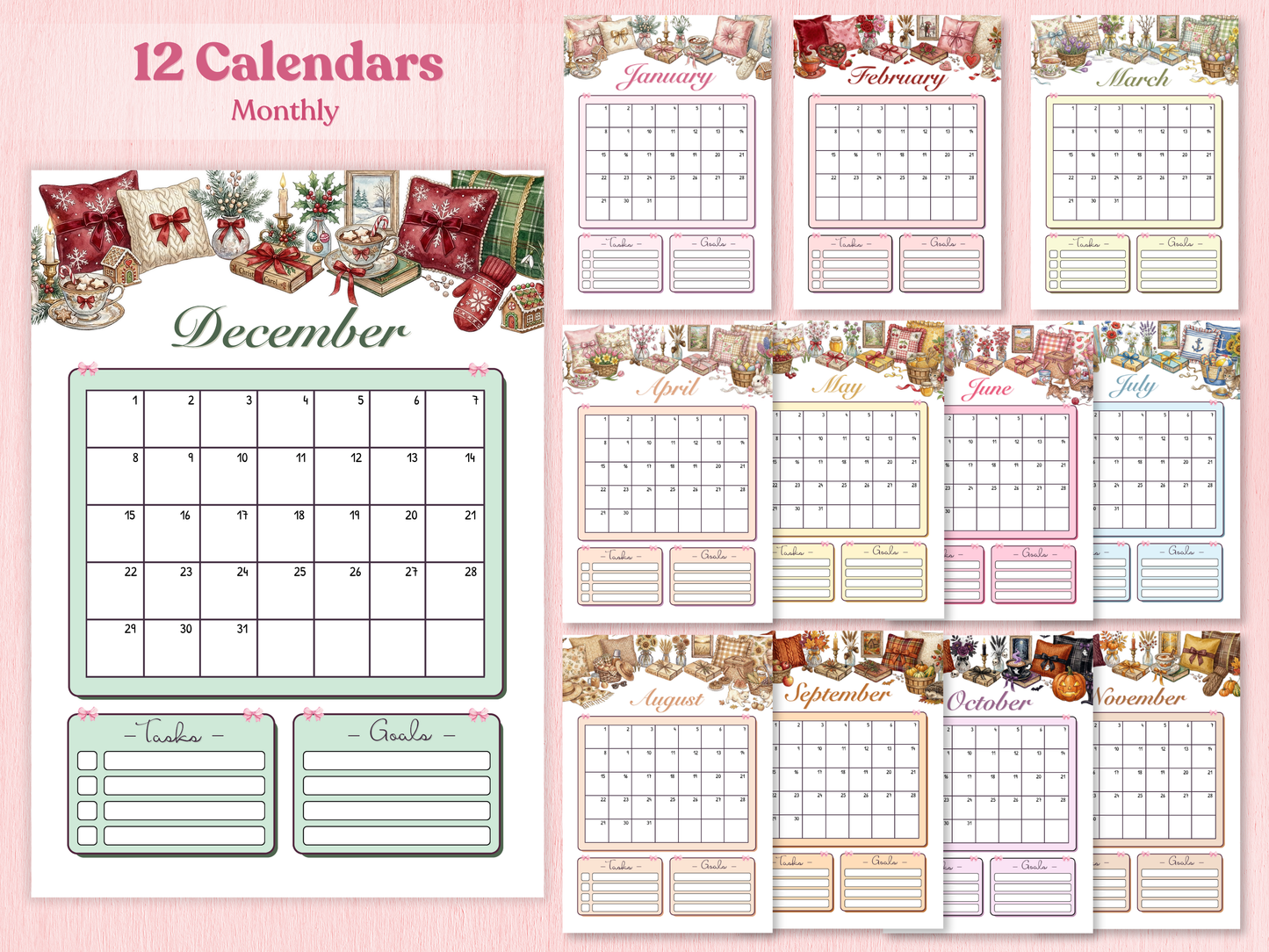 Ultimate 2026 Coquette Bullet Journal Bundle (145+ Pages) | Printable & Digital