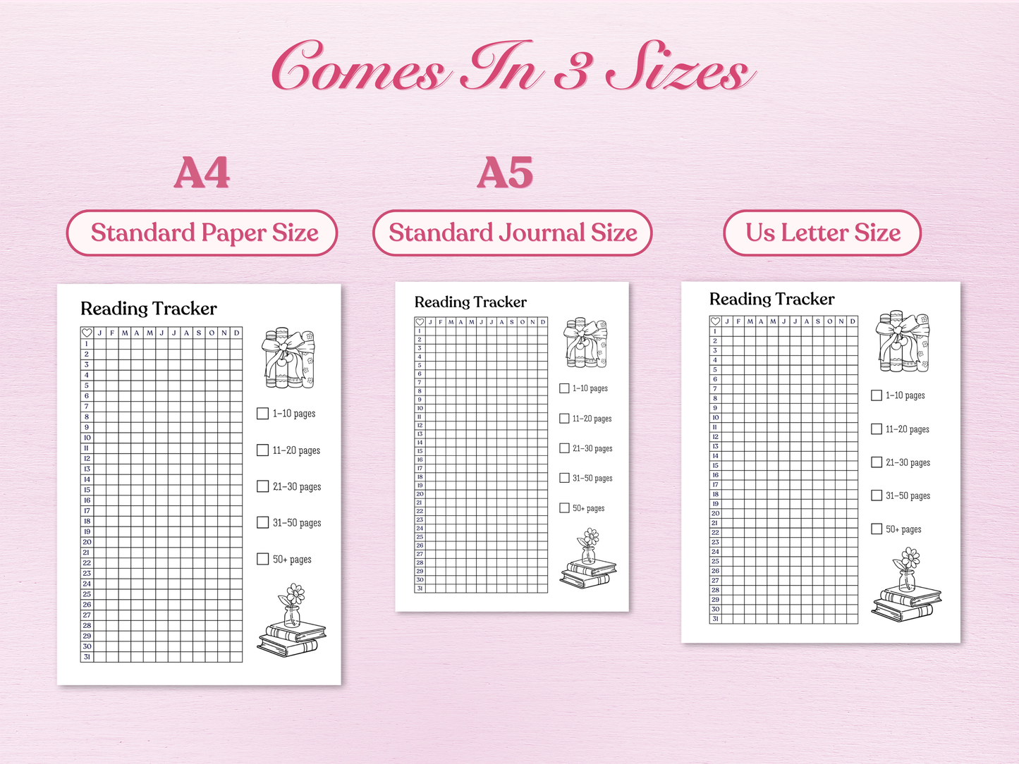 Coquette Yearly Trackers Bundle