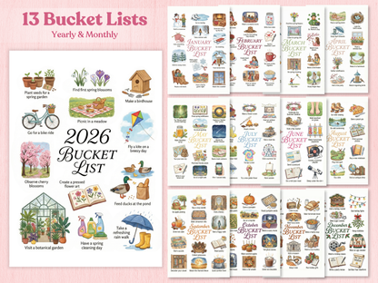 Ultimate 2026 Coquette Bullet Journal Bundle (145+ Pages) | Printable & Digital