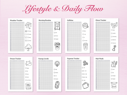 Coquette Yearly Trackers Bundle