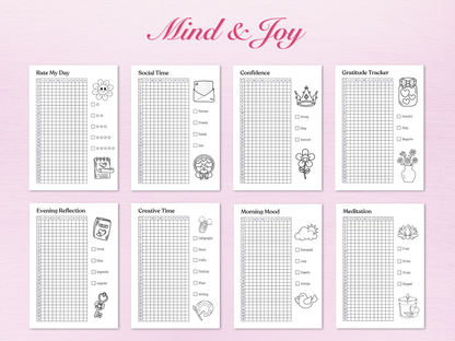 Coquette Yearly Trackers Bundle