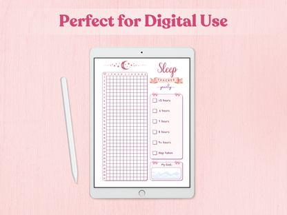 Coquette Yearly Tracker Bundle | 40+ Aesthetic Pages