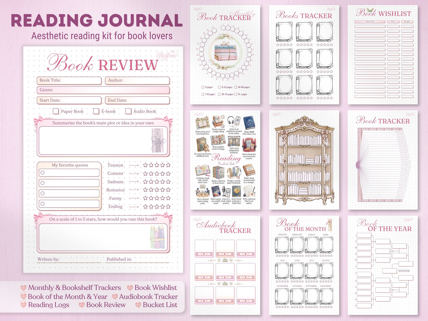 2026-2027 Coquette Bullet Journal Bundle | Printable & Digital All-in-One Planner