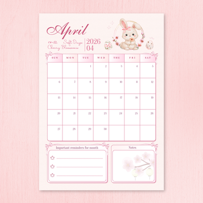 Free April Bullet Journal Kit: Bunny Edition
