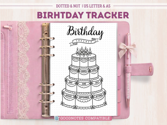 Premade Coquette Birthday Cake Tracker