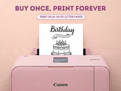 Premade Coquette Birthday Cake Tracker