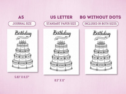 Premade Coquette Birthday Cake Tracker