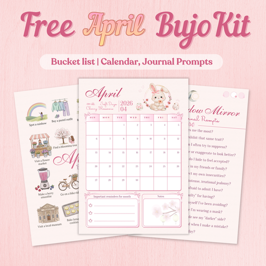 Free April Bullet Journal Kit: Bunny Edition