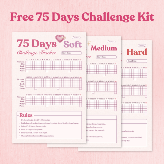 Free 75 Days Challenge Tracker Kit