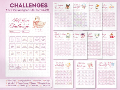 2026-2027 Coquette Bullet Journal Bundle | Printable & Digital All-in-One Planner