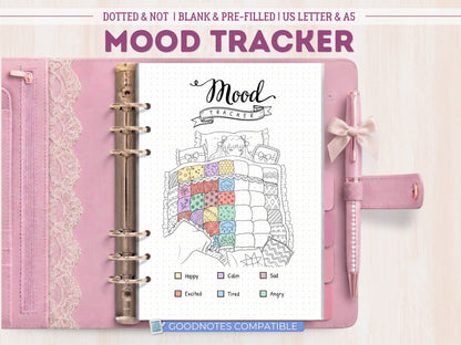 Premade Coquette Bed Mood Tracker