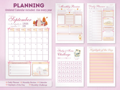 Pre-made September Bullet Journal Bundle