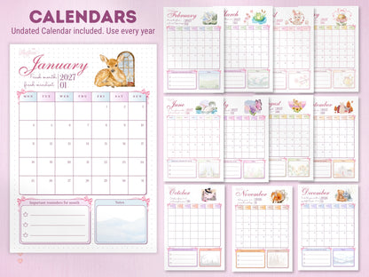 2026-2027 Coquette Bullet Journal Bundle | Printable & Digital All-in-One Planner