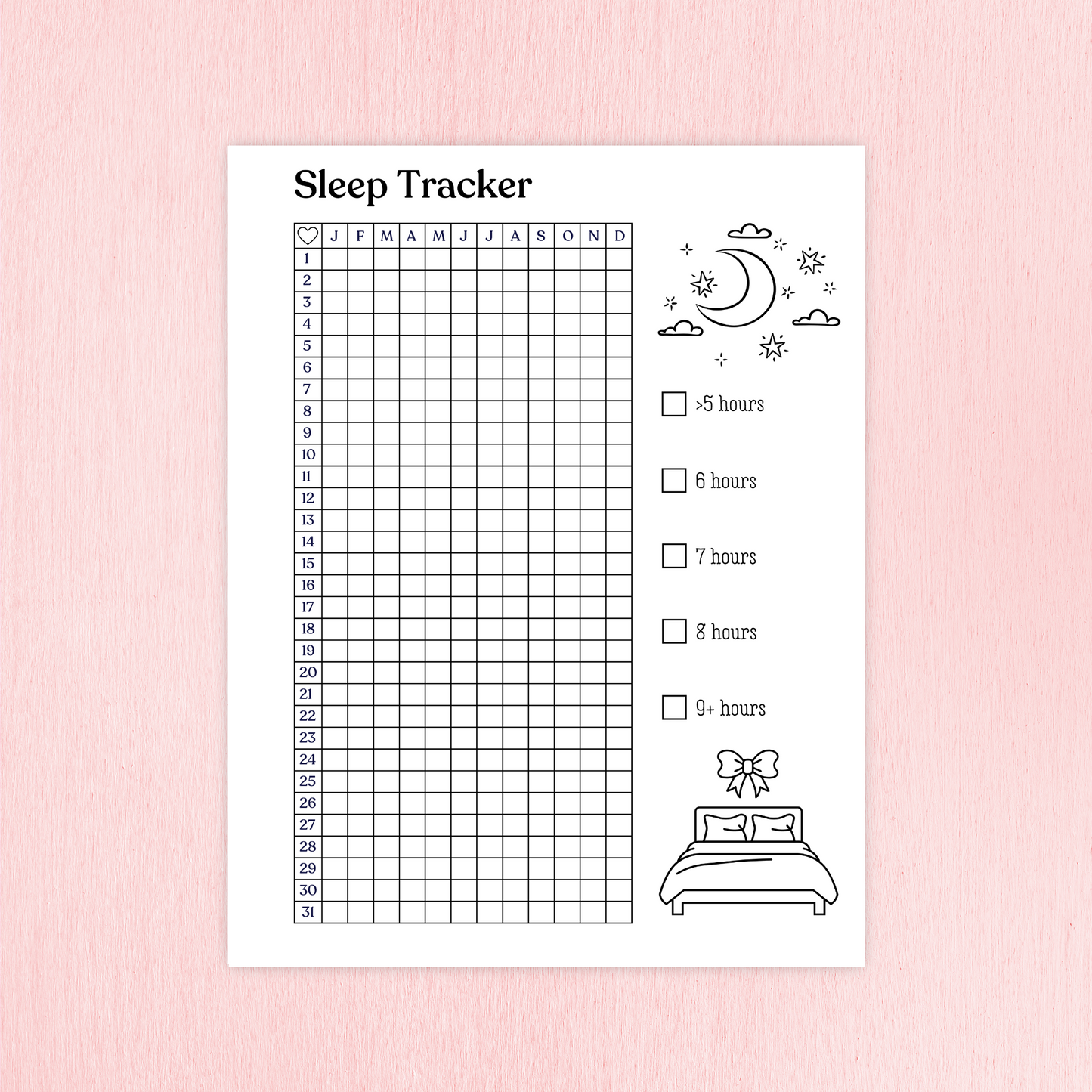 Free Printable Trackers Bundle (Mood + Weather + Sleep)